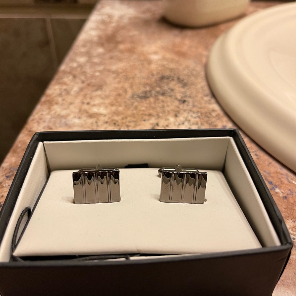 Bosca Silver Cuff links